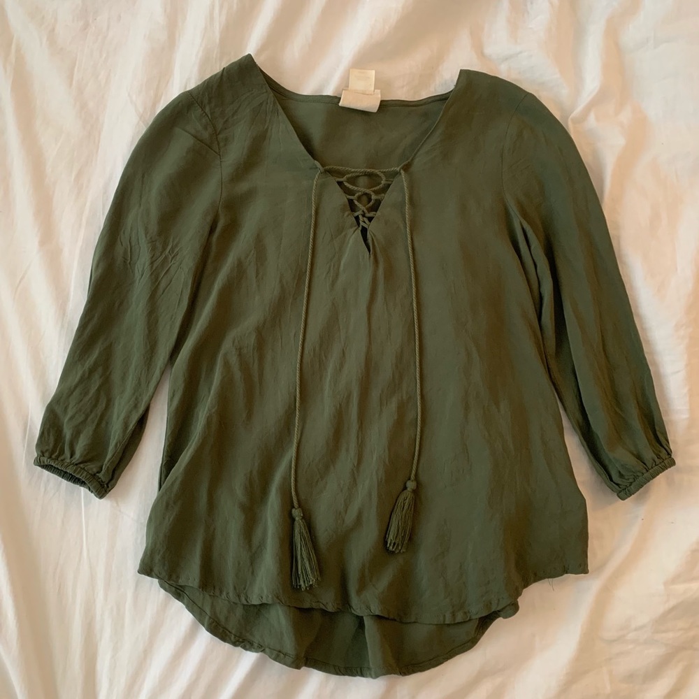 tie up blouse